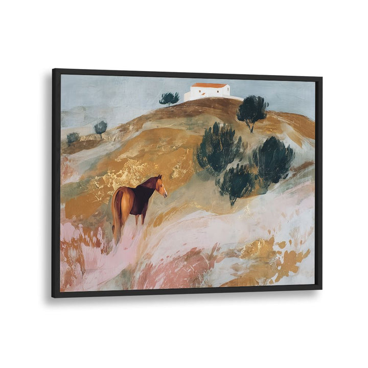 HORSE IN TUSCAN COUNTRYSIDE