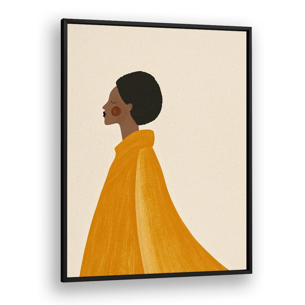 WOMAN IN YELLOW CAPE