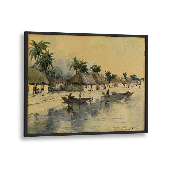 INDIAN VILLAGE ,VINTAGE LANDSCAPE
