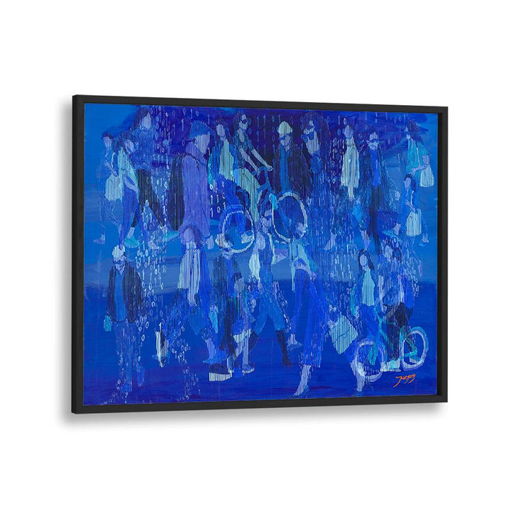 BLUE DIGITAL CROWD