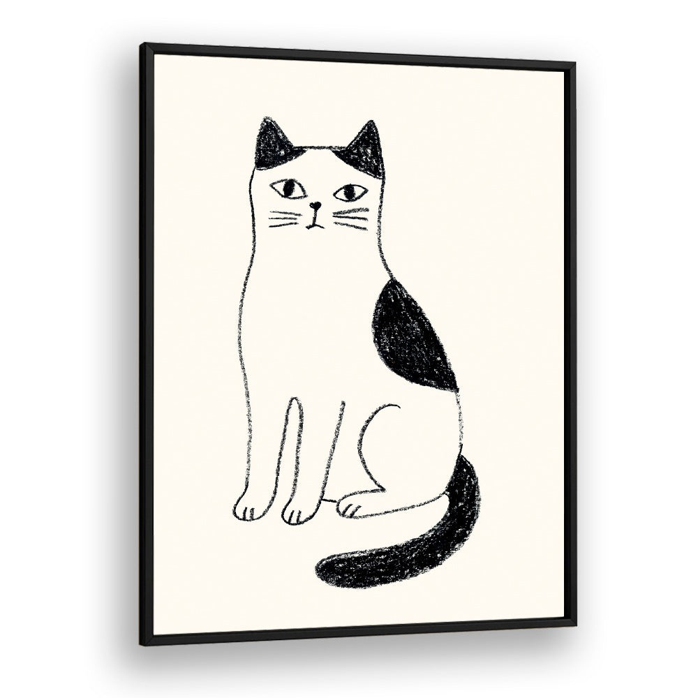 MINIMALIST SITTING CAT