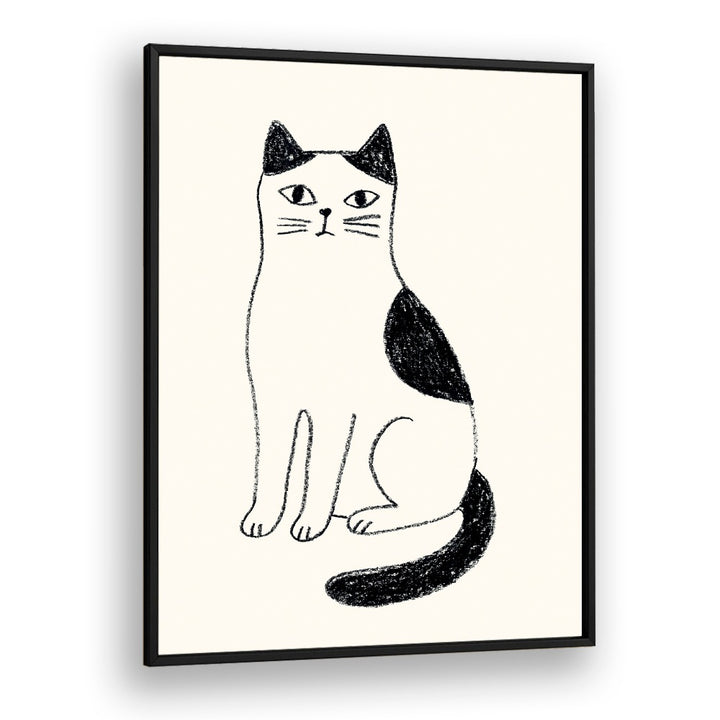 MINIMALIST SITTING CAT