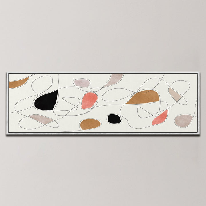 ORGANIC ABSTRACT SHAPES , PANORAMIC ART