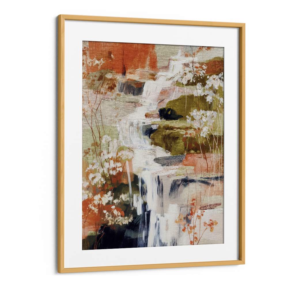 LAYERED WATERFALL WITH FLORALS