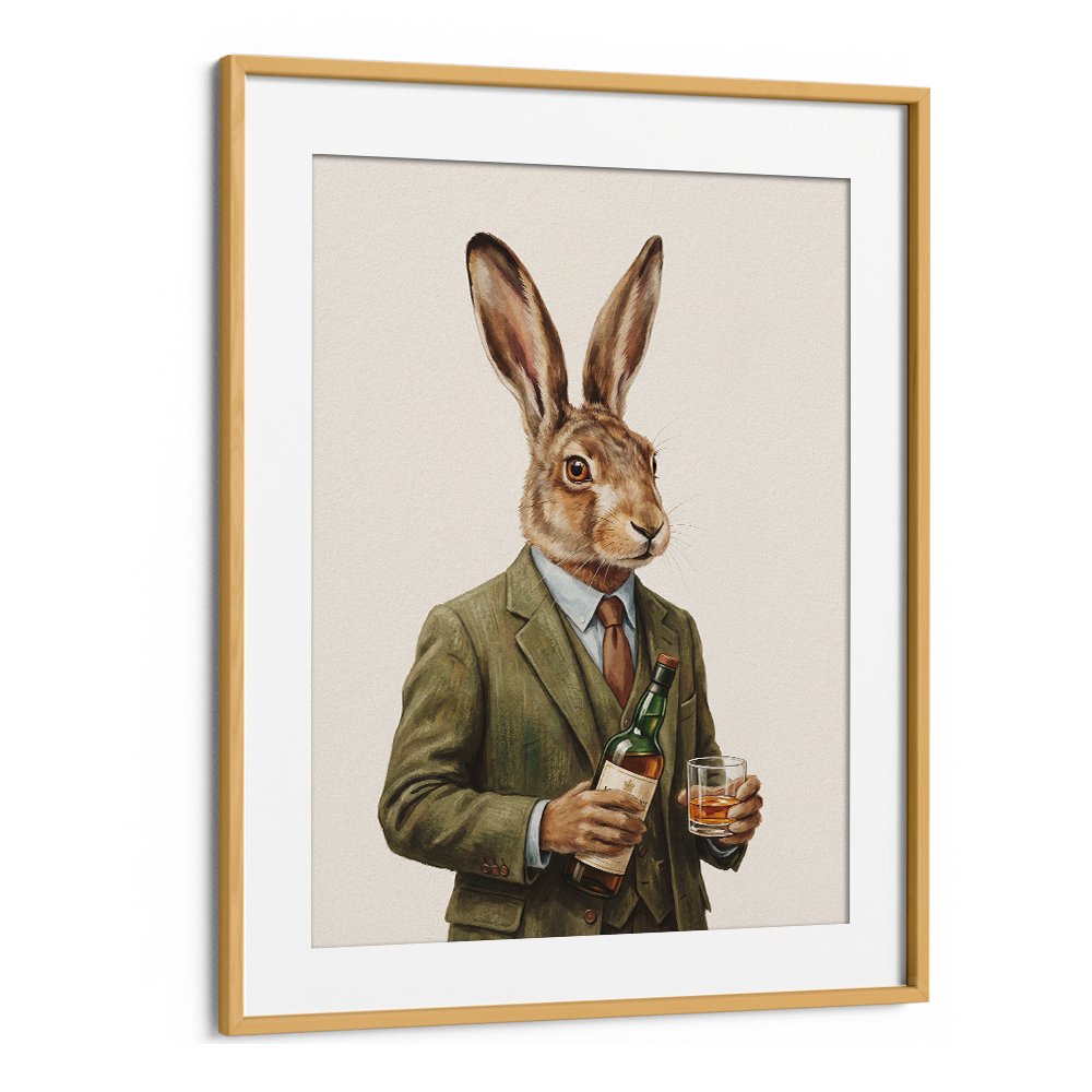 DAPPER HARE WITH WHISKEY