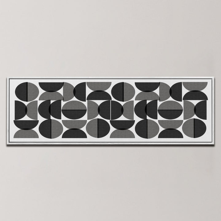 MONOCHROME CIRCLE PATTERN , PANORAMIC ART
