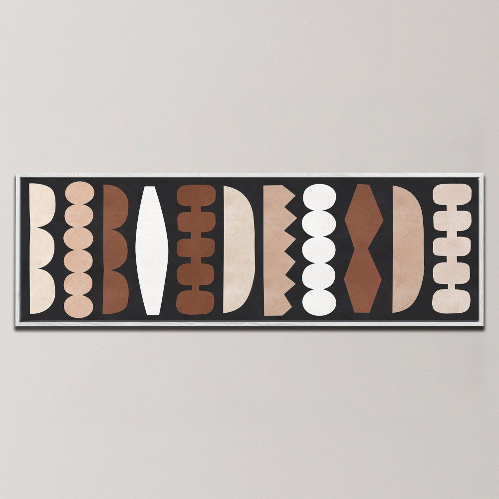 MODERN EARTHY SHAPES , PANORAMIC ART