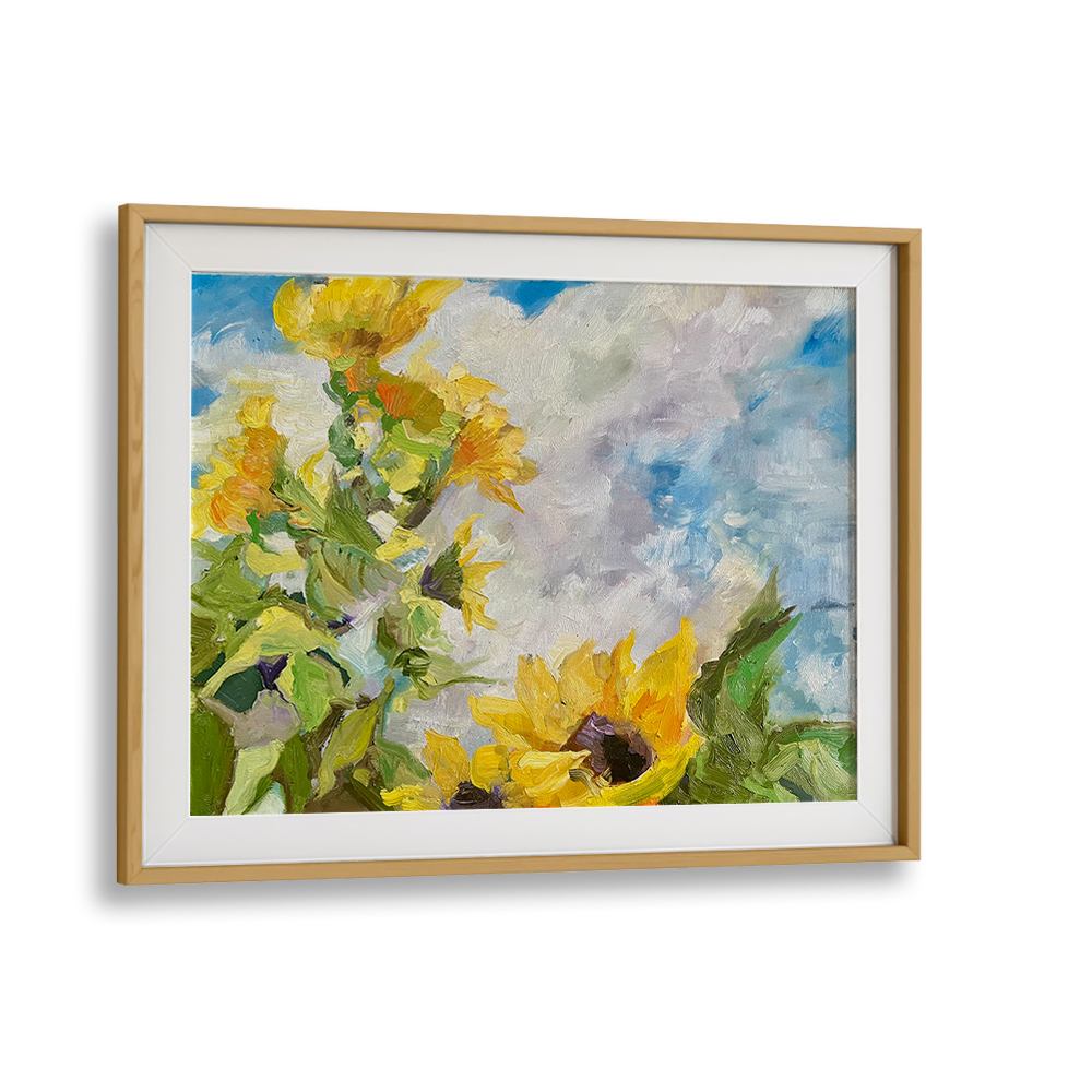 SUNFLOWERS AND BLUE SKY