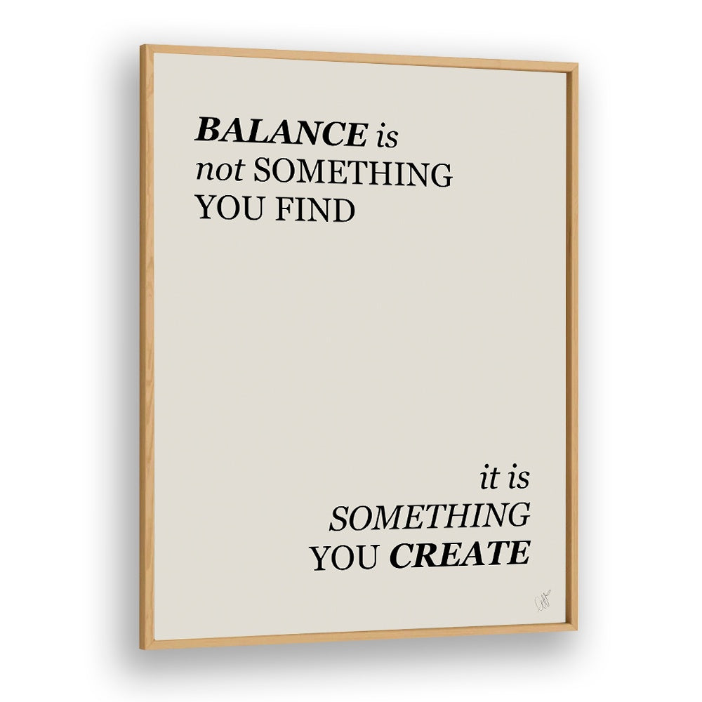 BALANCE IS CREATED