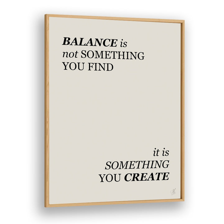 BALANCE IS CREATED