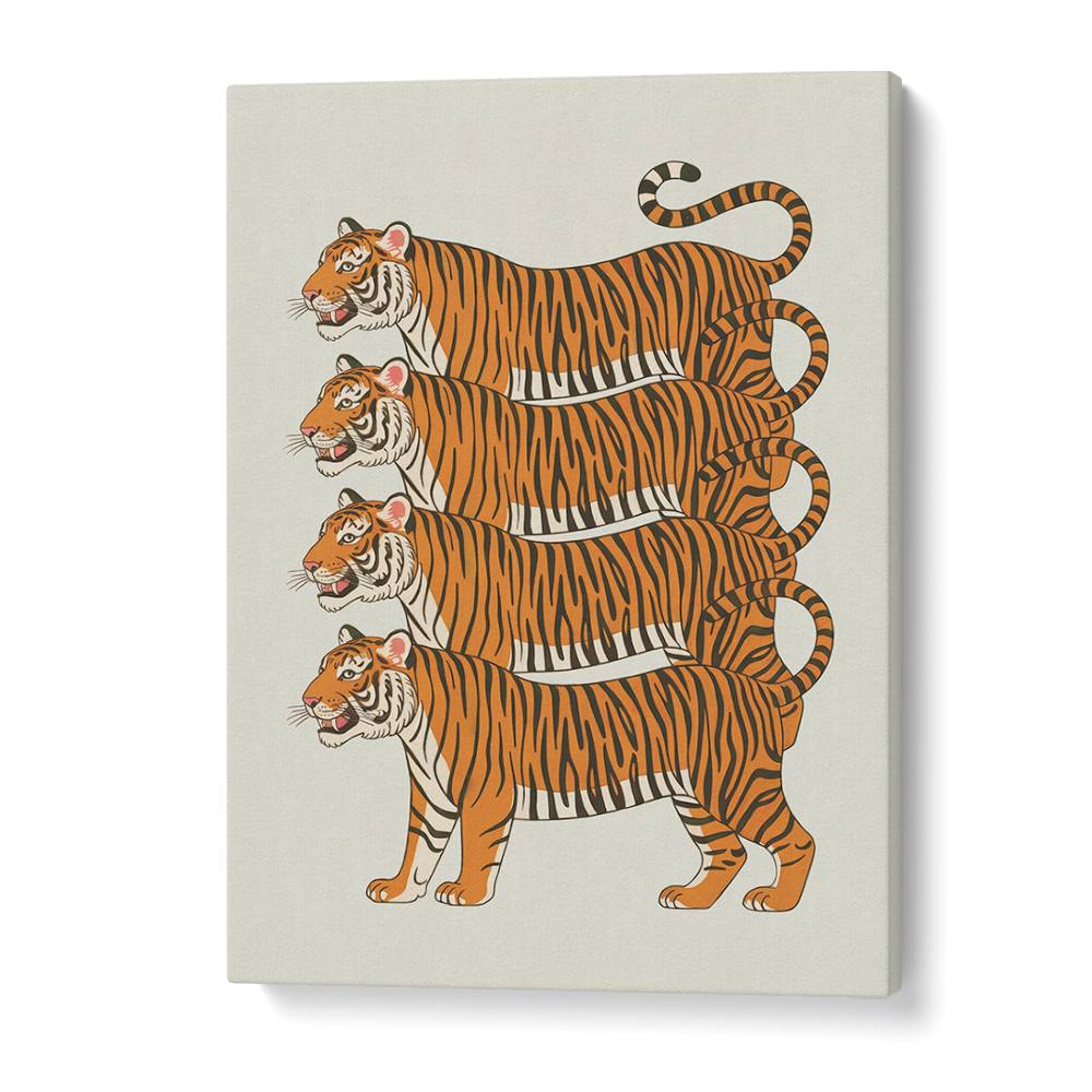 FOUR STACKED TIGERS
