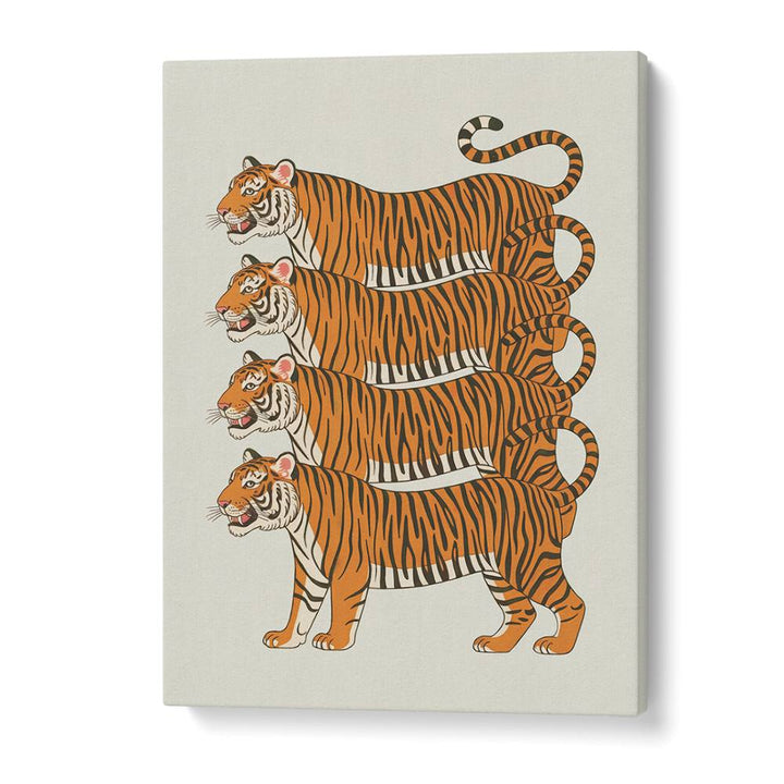 FOUR STACKED TIGERS
