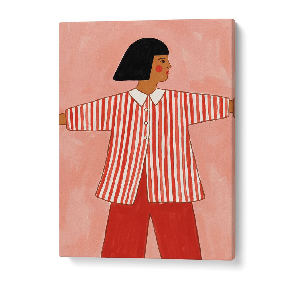 STYLISH STRIPED WOMAN