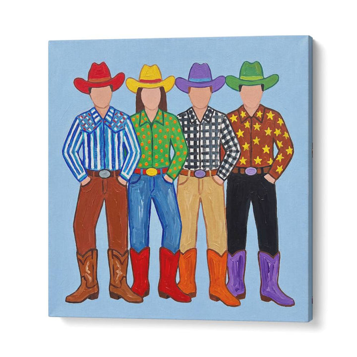FOUR COLORFUL COWBOYS