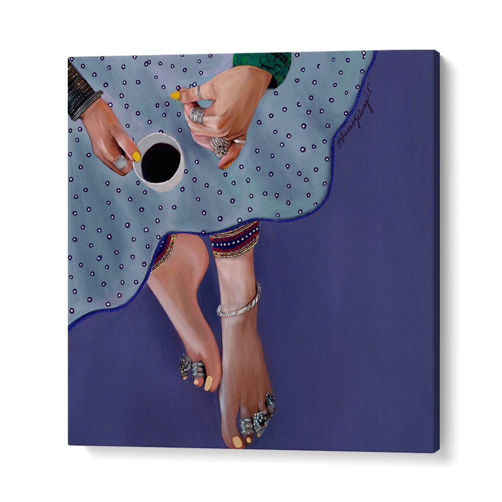 COFFEE WITH ADORNED FEET
