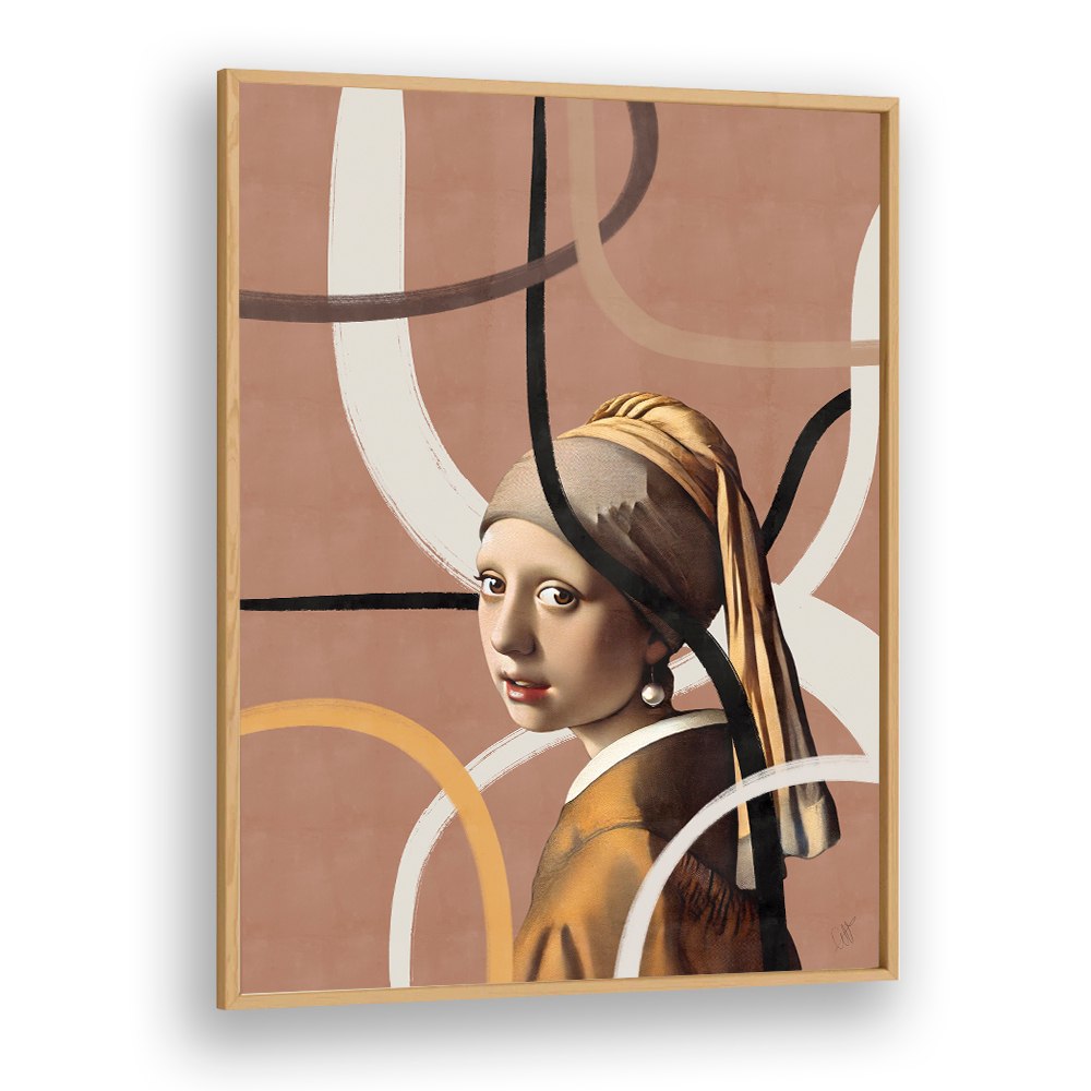 MODERN PEARL EARRING PORTRAIT