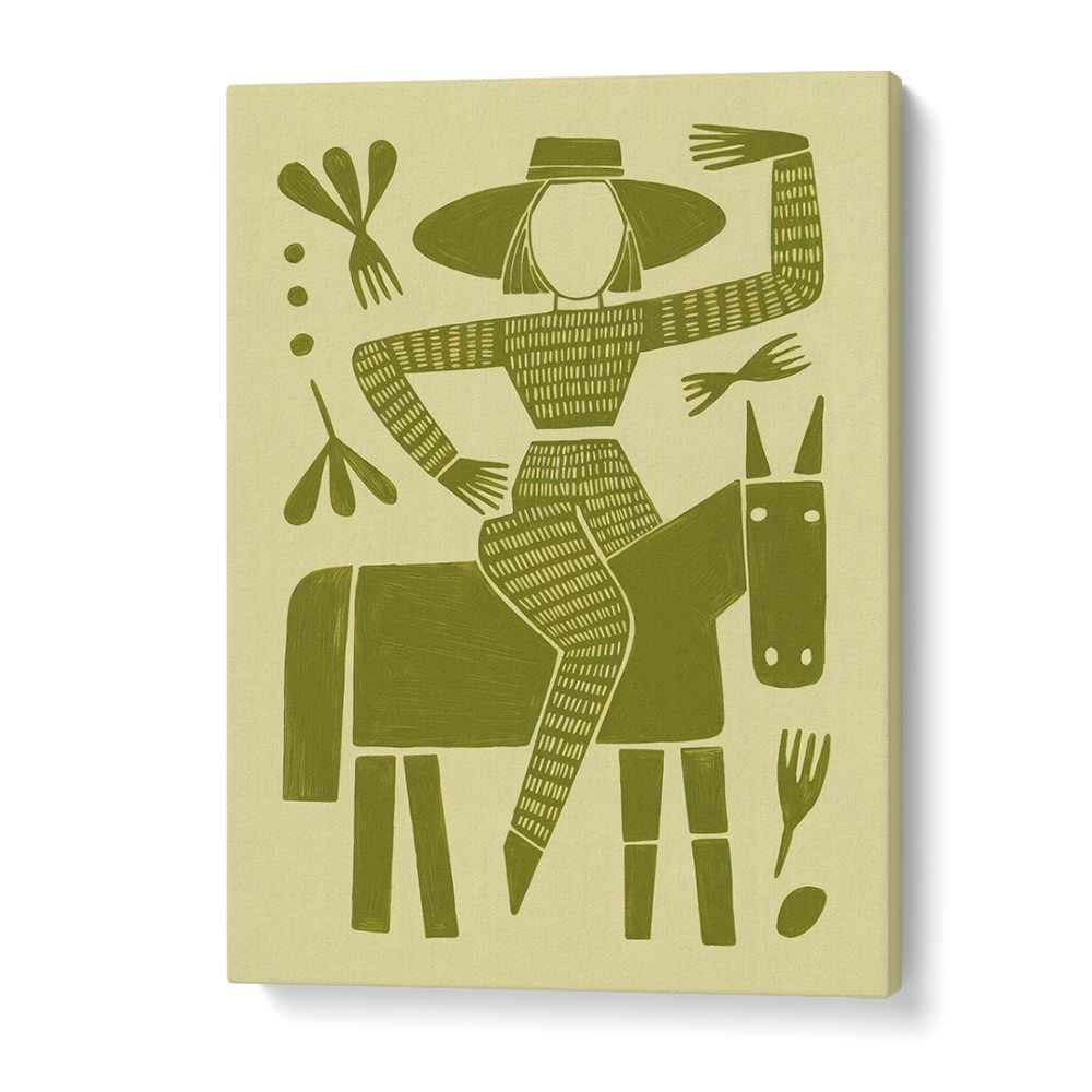 FOLK ART HORSE RIDER