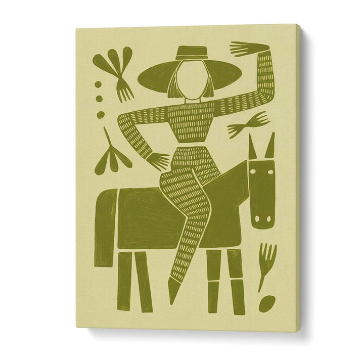 FOLK ART HORSE RIDER