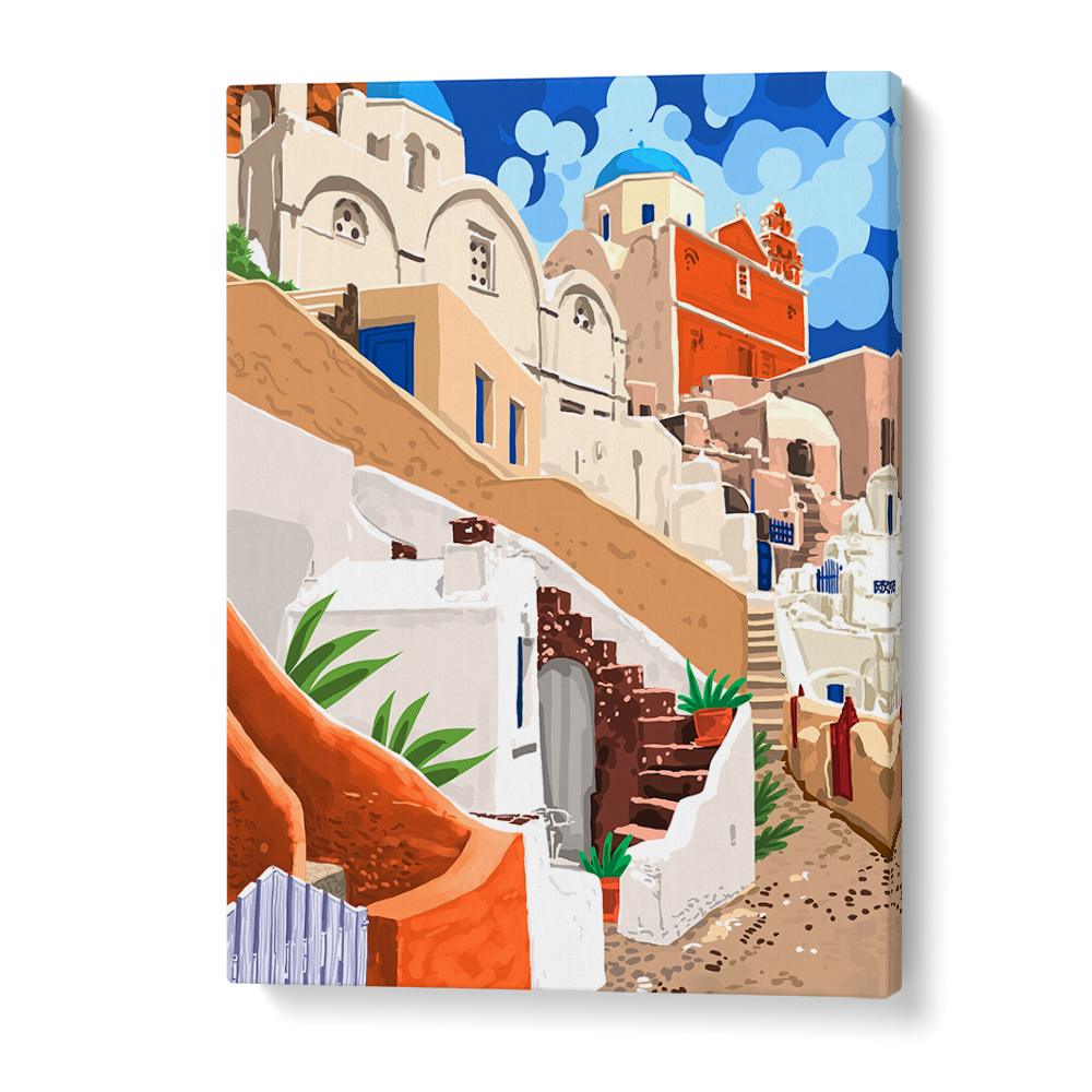 SANTORINI BLUE DOMES