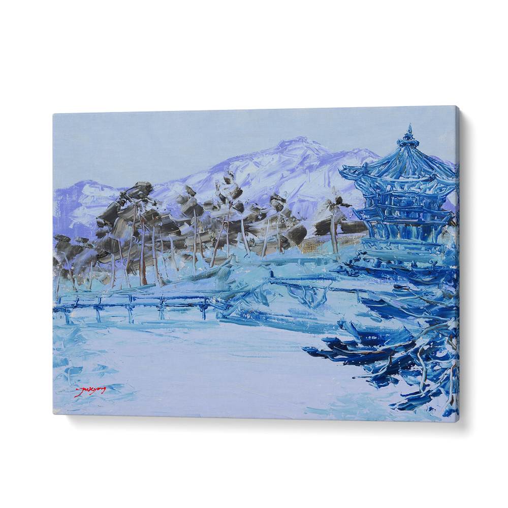 TRANQUIL BLUE WINTER PAGODA