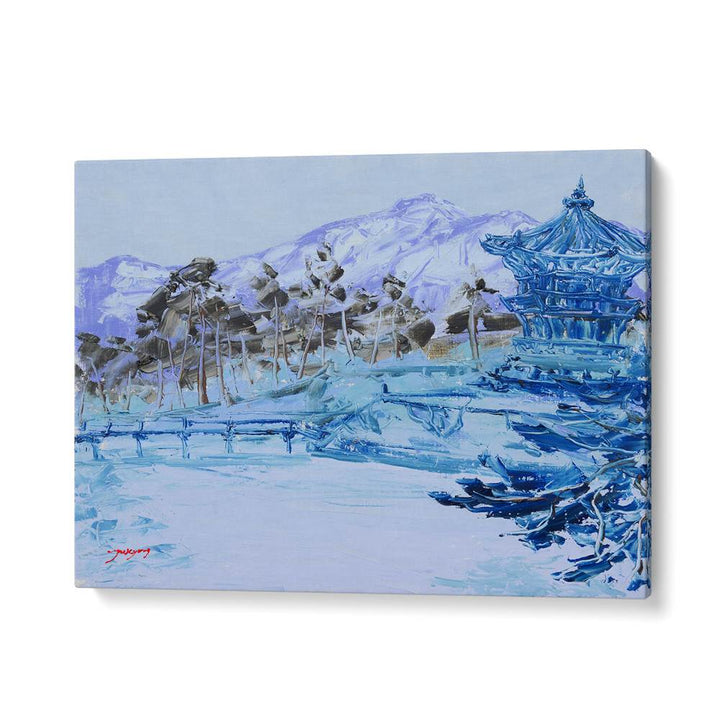 TRANQUIL BLUE WINTER PAGODA