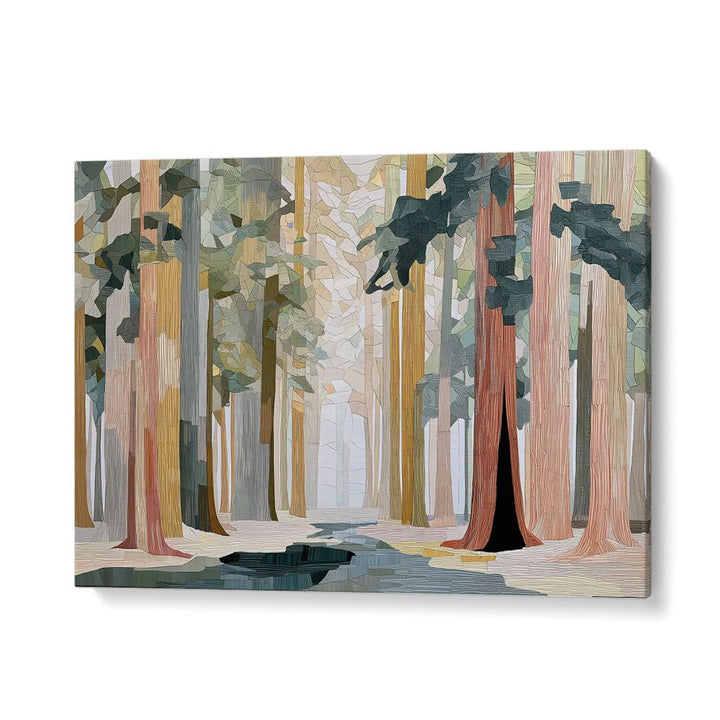 REDWOOD FOREST WITH TOWERING TRUNKS