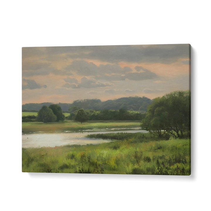 PASTURES BY THE WATER, VINTAGE LANDSCAPE
