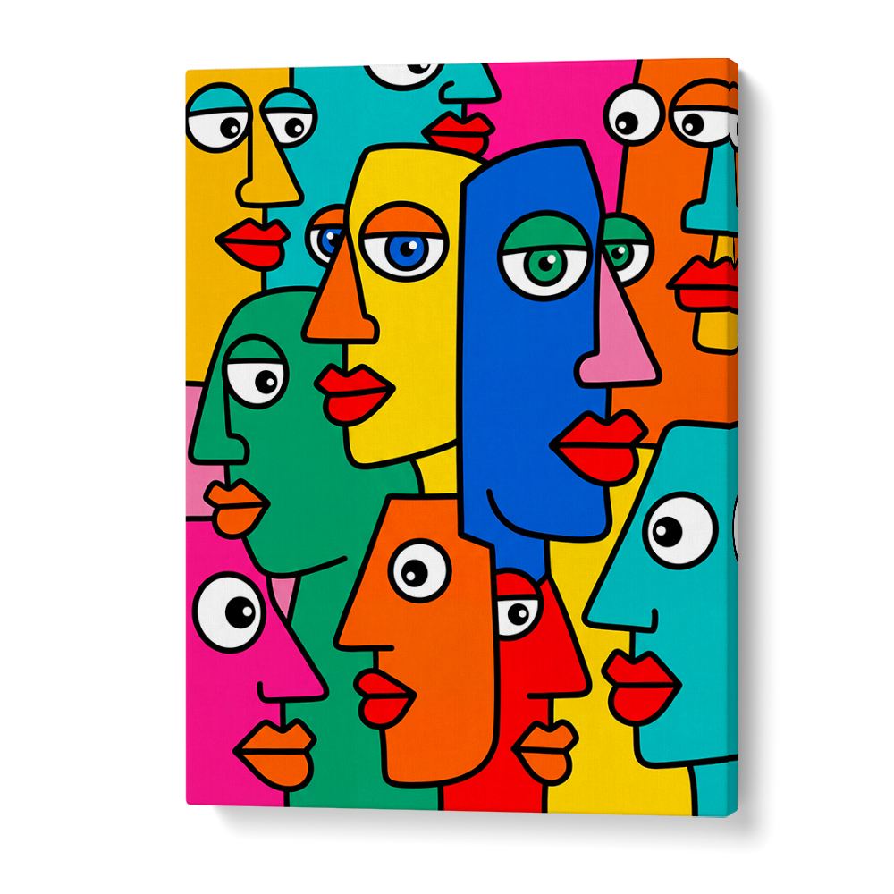 COLORFUL ABSTRACT FACES