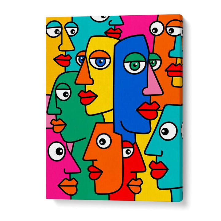 COLORFUL ABSTRACT FACES
