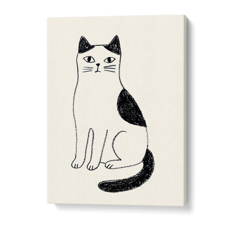 MINIMALIST SITTING CAT
