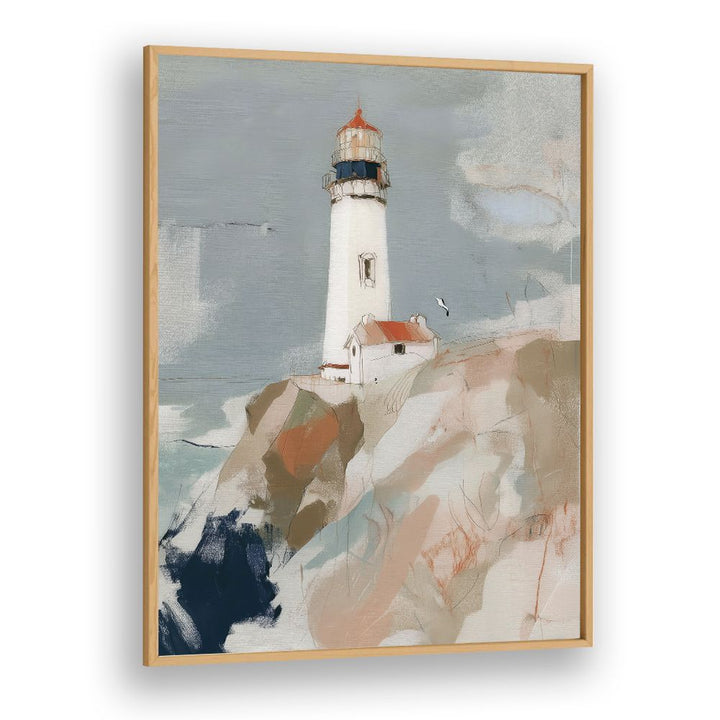LIGHTHOUSE ON ROCKY CLIFFS