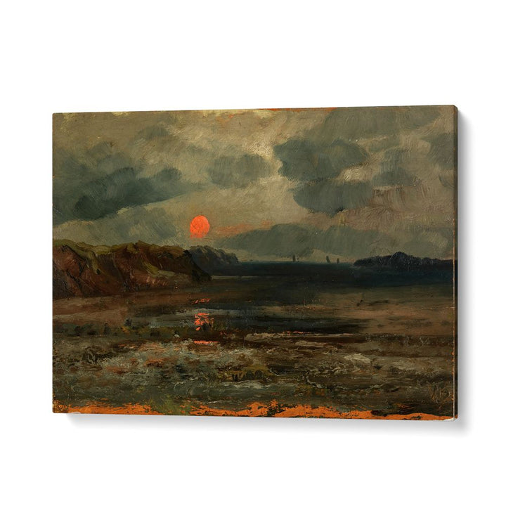 SUNRISE OVER FISHING WATERS, VINTAGE LANDSCAPE