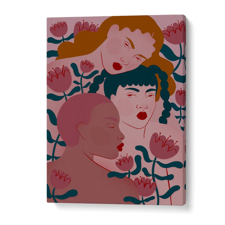 THREE WOMEN FLORAL SERENITY