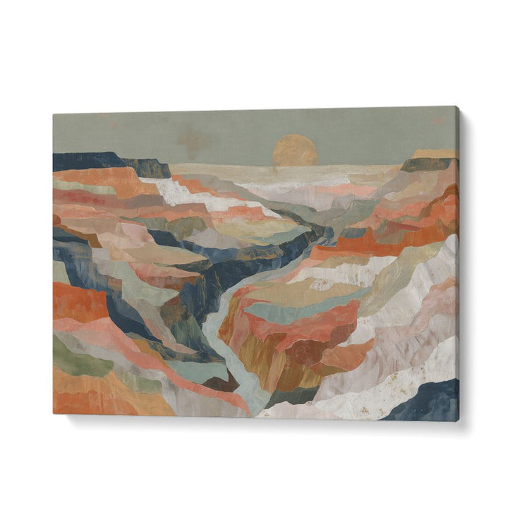 LAYERED CANYON AT SUNSET