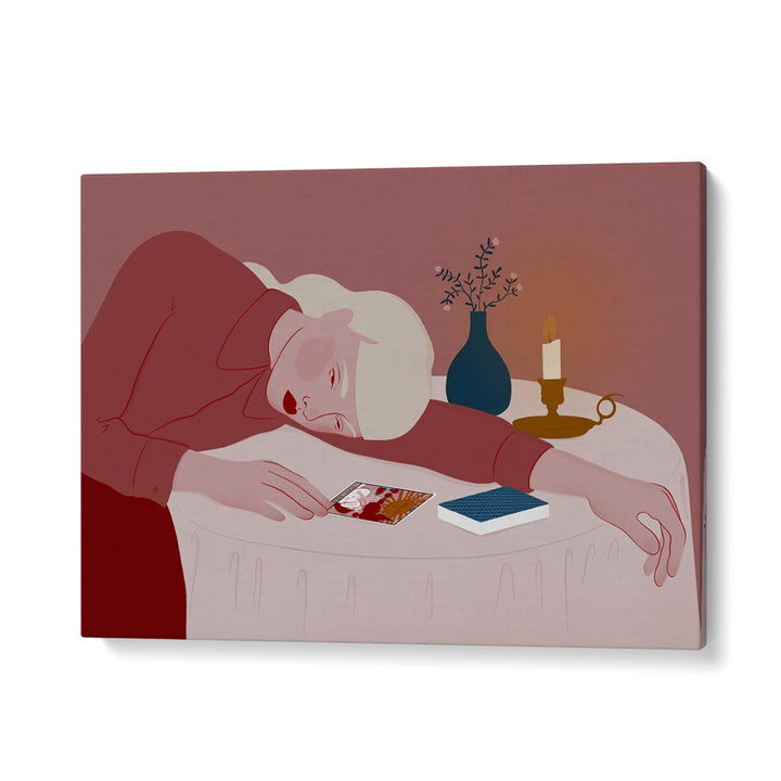 PENSIVE WOMAN CANDLELIGHT