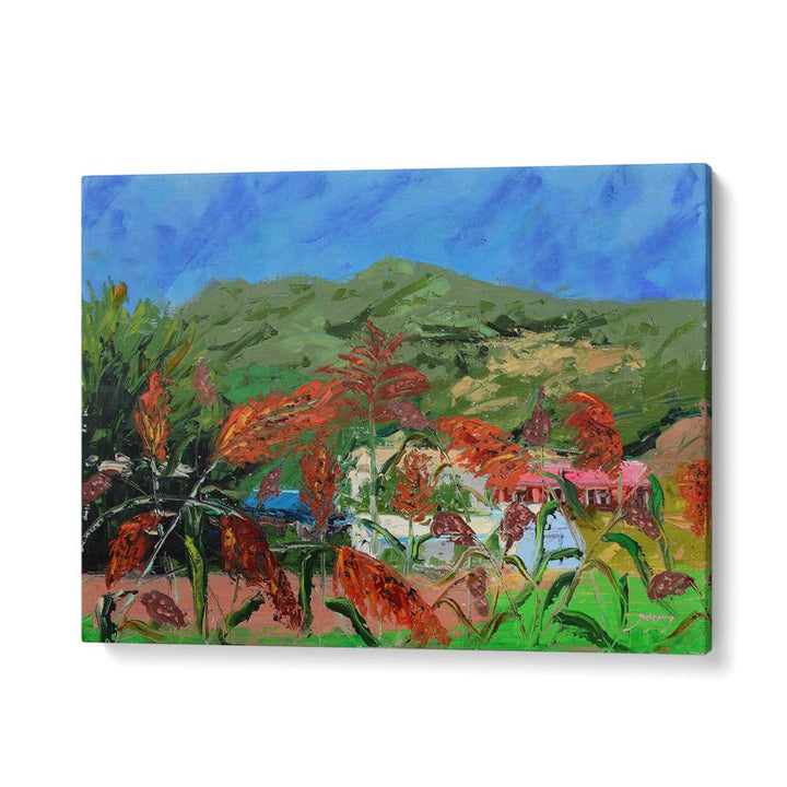 VIBRANT SORGHUM FIELD LANDSCAPE