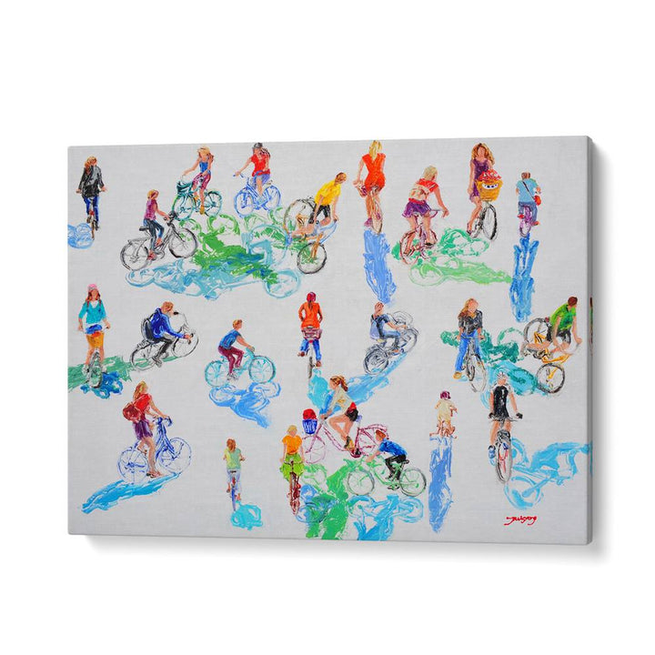 VIBRANT CYCLING SCENE