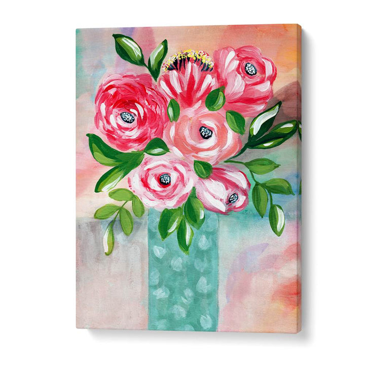 VIBRANT PINK FLOWERS VASE