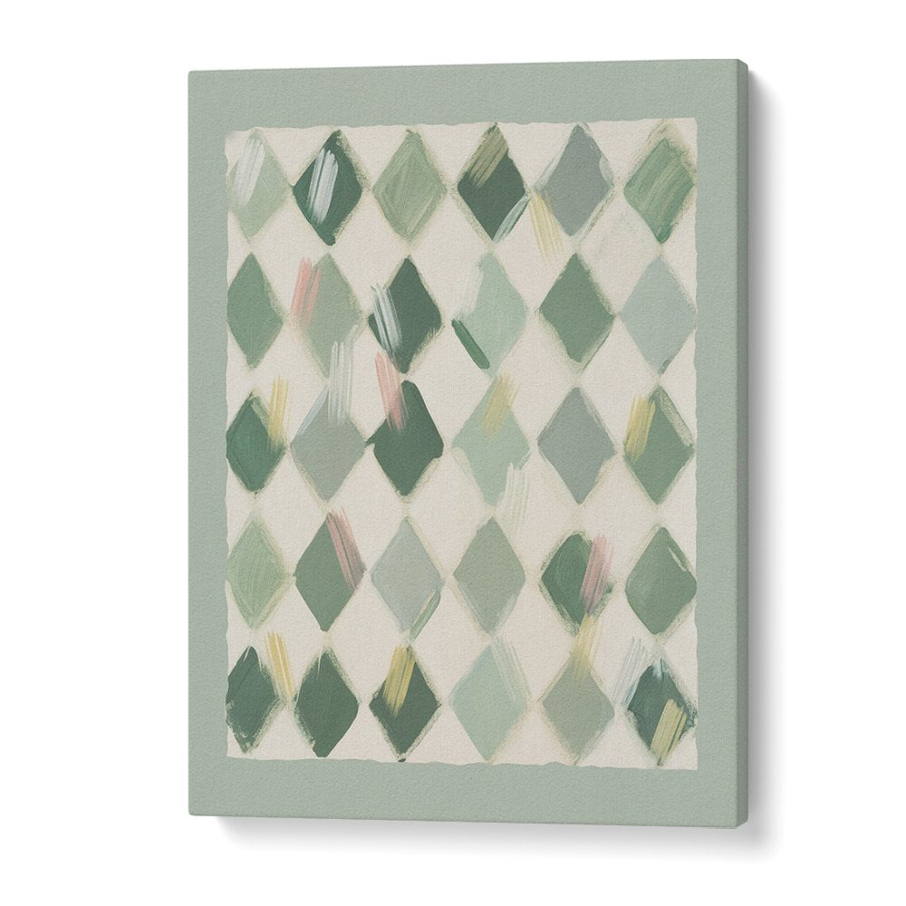 SOFT GREEN DIAMOND PATTERN