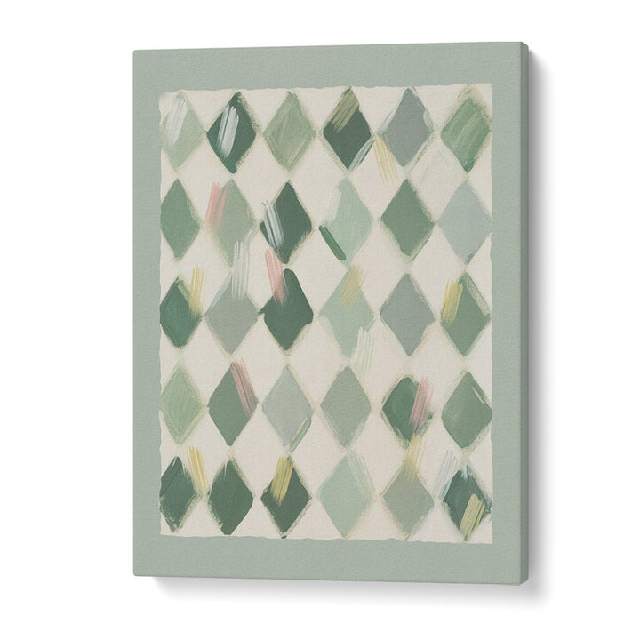SOFT GREEN DIAMOND PATTERN