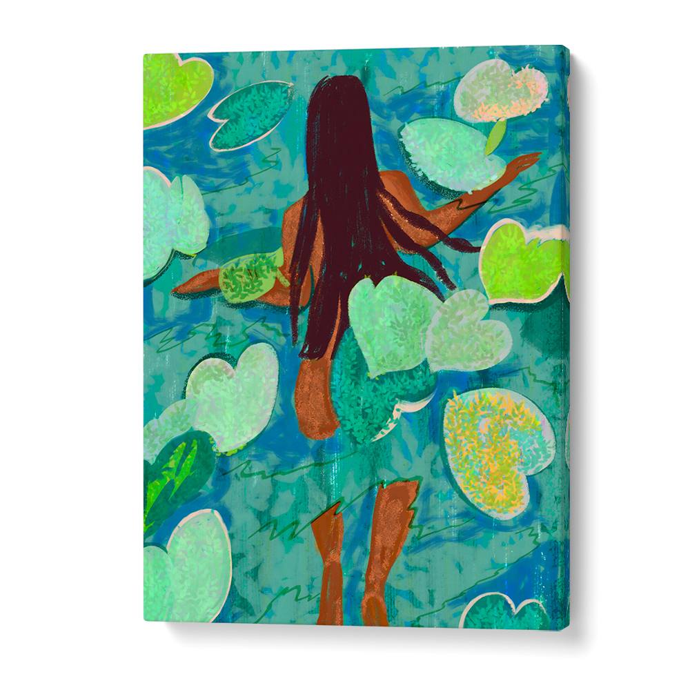 SWIMMING AMONG LILY PADS