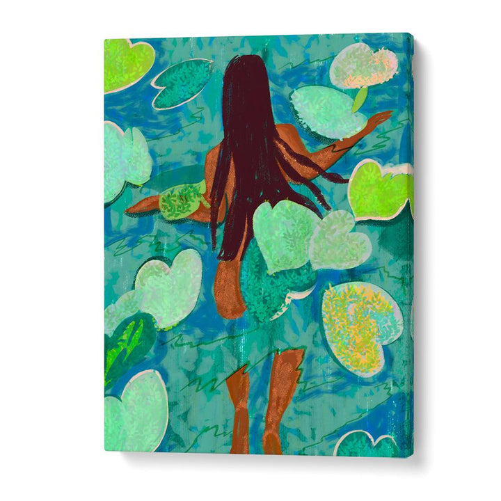 SWIMMING AMONG LILY PADS