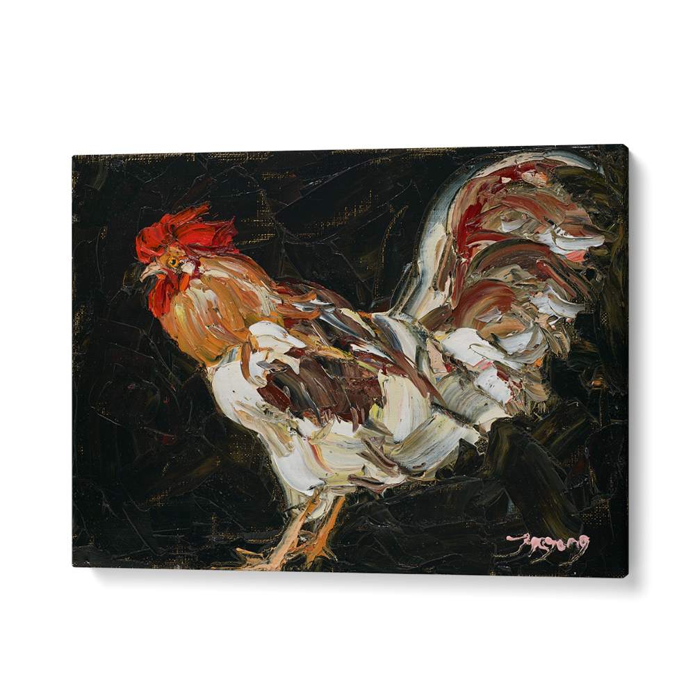 VIBRANT IMPASTO ROOSTER
