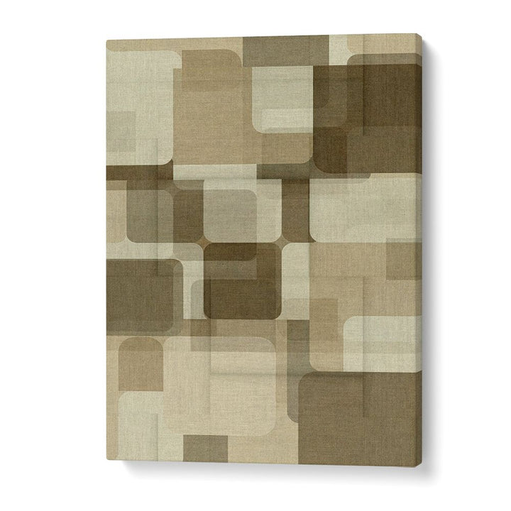 Rounded Geometric Layers – Abstract Art Print
