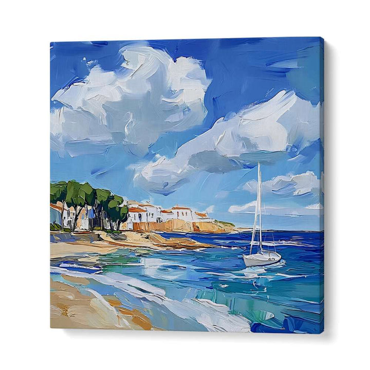 MEDITERRANEAN BEACH SAILBOAT