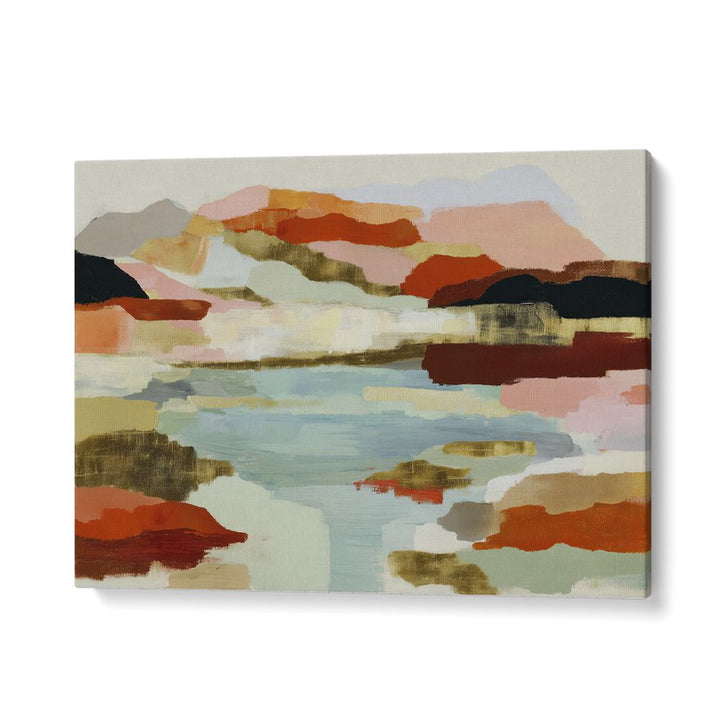 LAKE REFLECTION IN EARTH TONES