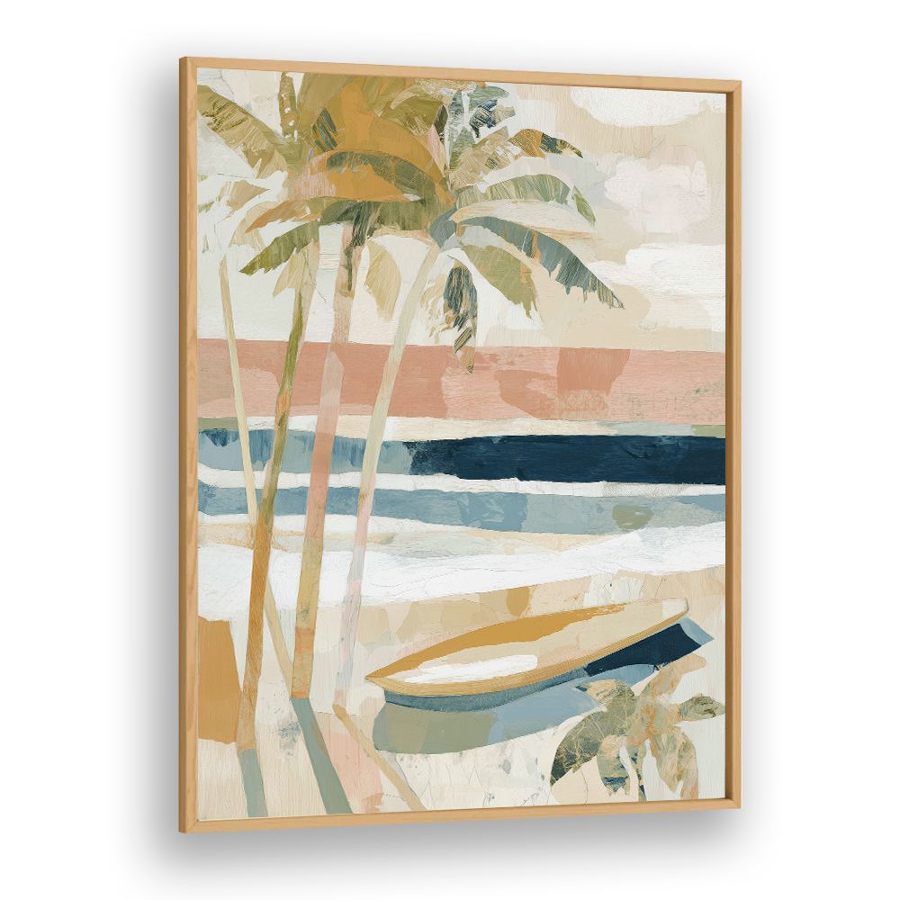 PALM TREES ON TROPICAL SHORE
