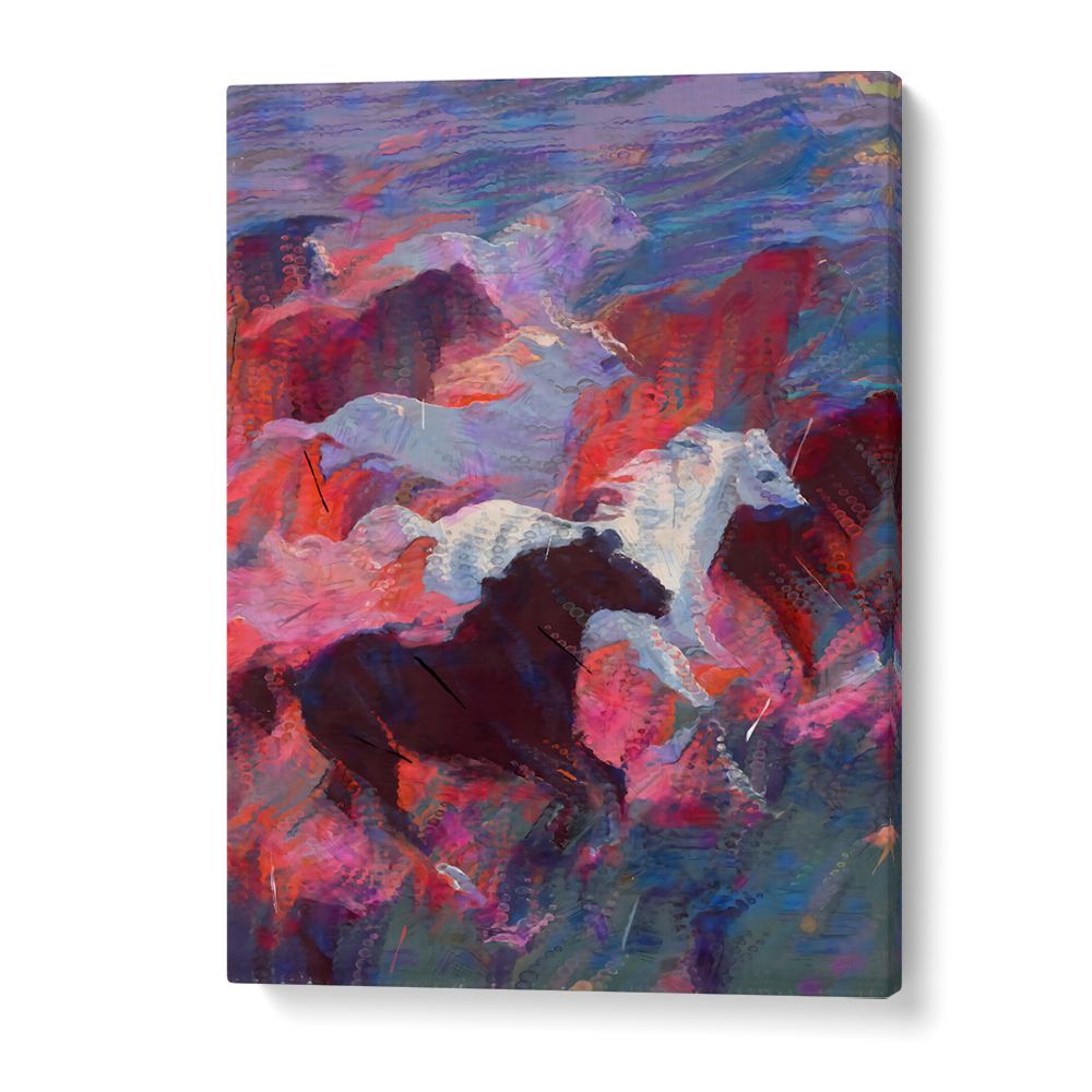 VIBRANT RUNNING HORSES
