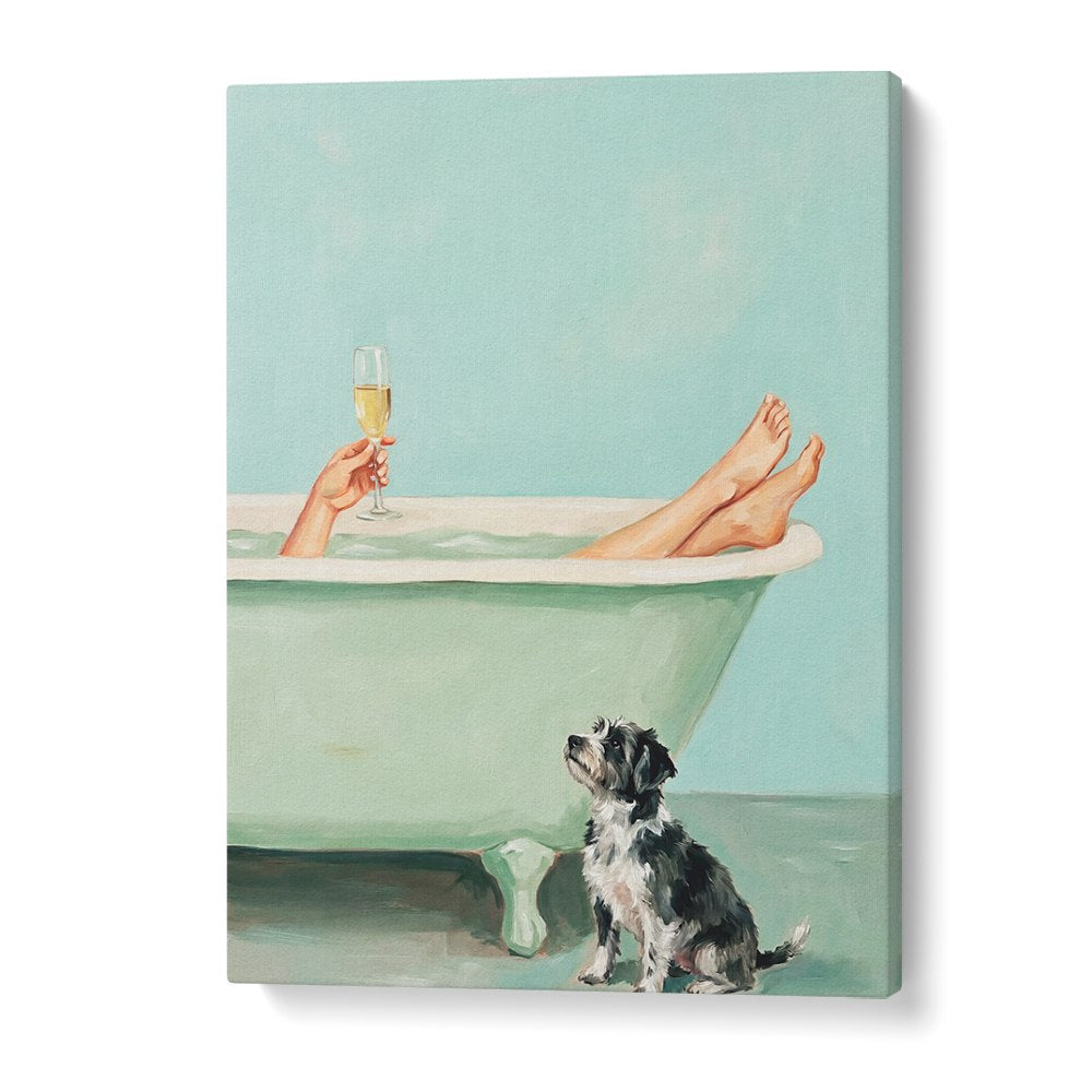 BATH TIME CHAMPAGNE DOG