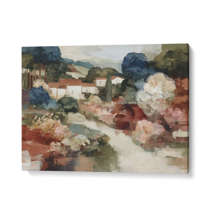 TUSCAN VILLAGE WITH WINDING PATH